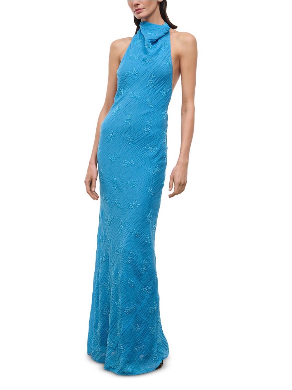 Staud Roselle Cowl Neck Maxi Dress